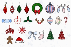 Christmas Alphabet Doodle Lace Letters Coquette Bubble_23 Product Image 2