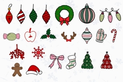 Christmas Alphabet Doodle Lace Letters Coquette Bubble_22 Product Image 2