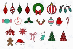 Christmas Alphabet Doodle Lace Letters Coquette Bubble_12 Product Image 2