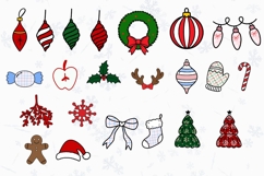 Christmas Alphabet Doodle Lace Letters Coquette Bubble_24 Product Image 2