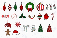 Christmas Alphabet Doodle Lace Letters Coquette Bubble_15 Product Image 2