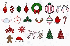 Christmas Alphabet Doodle Lace Letters Coquette Bubble_25 Product Image 2