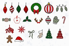 Christmas Alphabet Doodle Lace Letters Coquette Bubble_7 Product Image 2