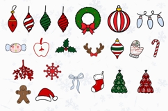 Christmas Alphabet Doodle Lace Letters Coquette Bubble_6 Product Image 2