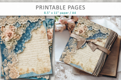 romantic scrapbook paper, lace collage paper Product Image 4