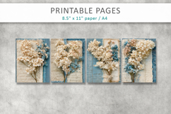 floral vintage junk journal, scrapbook paper Product Image 2