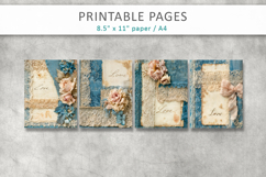 vintage lace junk journal, Victorian paper Product Image 2