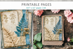 vintage journal background, botanical vintage paper Product Image 3