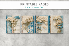 botanical vintage paper, journal supplies Product Image 2
