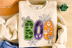 Boo Lace PNG, Ghost PNG, Halloween PNG, Spooky PNG, Pumpkin Product Image 4