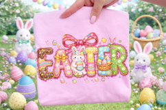 Coquette Easter PNG, Happy Easter PNG, Easter Egg PNG, Bunny Product Image 2
