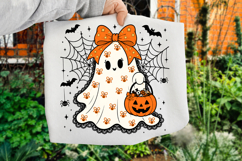 Lace Ghost Coquette PNG, Ghost Halloween Png Product Image 4