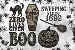 Gothic Lace Halloween Quotes Clipart Bundle | Witchy Product Image 3