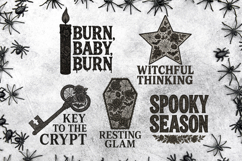 Gothic Lace Halloween Quotes Clipart Bundle | Witchy Product Image 6