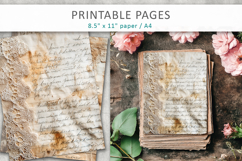 vintage handwriting, antique paper Product Image 3