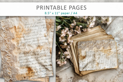 vintage handwriting, antique paper Product Image 1