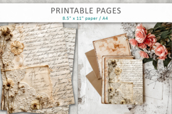 antique paper, lace paper, scrapbook paper Product Image 5