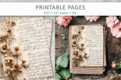 antique paper junk journal pages, ephemera paper Product Image 3