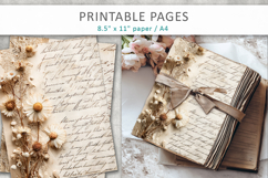 antique paper junk journal pages, ephemera paper Product Image 4