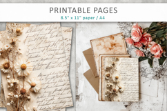 antique paper junk journal pages, ephemera paper Product Image 5