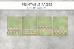 junk journal backgrounds, shabby chic paper Product Image 3