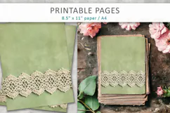 junk journal backgrounds, shabby chic paper Product Image 2