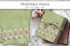 junk journal backgrounds, shabby chic paper Product Image 4