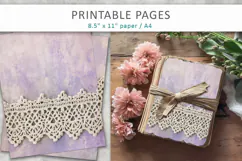 romantic scrapbook paper, mixed media backgrounds Product Image 1