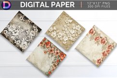 Lace Parchment Digital Paper Product Image 1