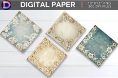 Lace Parchment Digital Paper Product Image 1