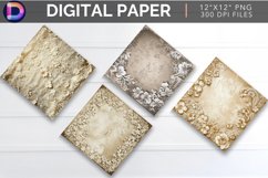 Lace Parchment Digital Paper Product Image 1