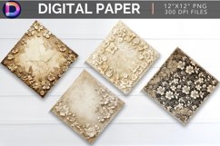 Lace Parchment Digital Paper Product Image 1
