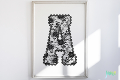 Lace Pattern Letter PNG Bundle Product Image 5