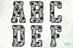 Lace Pattern Letter PNG Bundle Product Image 4