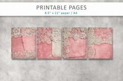 Pink Lace Junk Journal Page Product Image 2