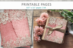 Pink Lace Junk Journal Page Product Image 4