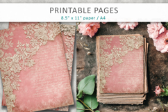 Antique Ephemera Background, collage paper Product Image 3