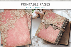 Antique Ephemera Background, collage paper Product Image 5