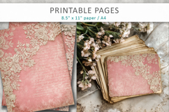 Antique Ephemera Background, collage paper Product Image 6