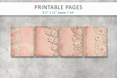 Lace scrapbook paper, floral lace background Product Image 2