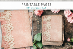 Lace scrapbook paper, floral lace background Product Image 3