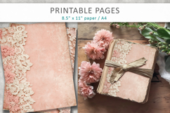 Lace scrapbook paper, floral lace background Product Image 4