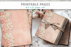 Lace scrapbook paper, floral lace background Product Image 5