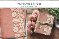 lace scrapbook paper, shabby chic paper Product Image 3