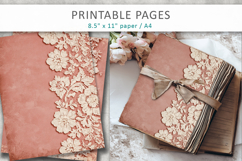 lace scrapbook paper, shabby chic paper Product Image 4