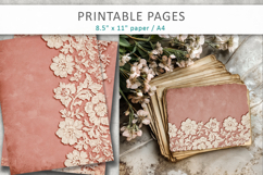 lace scrapbook paper, shabby chic paper Product Image 5