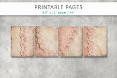 lace scrapbook paper, junk journal pages Product Image 2