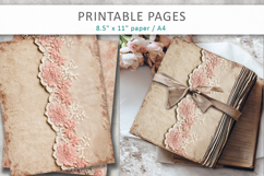 lace scrapbook paper, junk journal pages Product Image 4