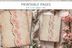 lace scrapbook paper, junk journal pages Product Image 6