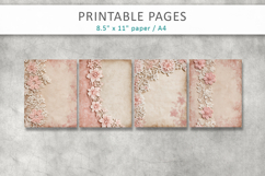 Lace scrapbook paper, romantic digital paper Product Image 2